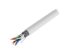 Przewód S/FTP Cat 7 Cu 27AWG LSZH 50m biały