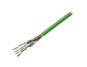 Przewód S/FTP Cat 6a Cu 23AWG PVC 20m zielony