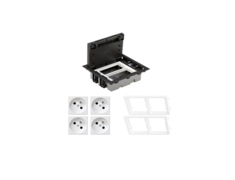 KONTAKT SIMON FLOOR BOX puszka podłogowa 4x gniazdo pojedyncze z/u do podłóg technicznych ( podniesionych )