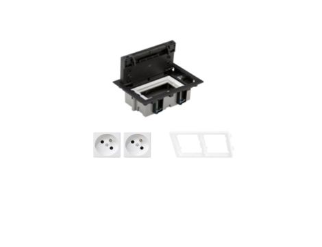 KONTAKT SIMON FLOOR BOX puszka podłogowa 2x gniazdo pojedyncze z/u do podłóg technicznych ( podniesionych )