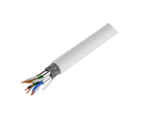 Przewód S/FTP Cat 7 Cu 27AWG LSZH 305m biały