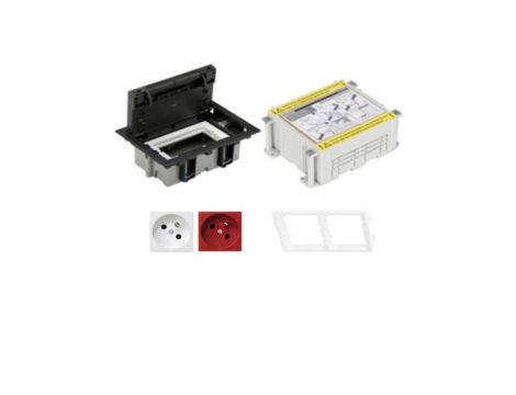 KONTAKT SIMON FLOOR BOX puszka podłogowa 1x gniazdo pojedyncze z/u + 1x gniazdo DATA + kaseta do wylewki