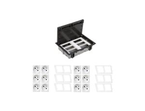 KONTAKT SIMON FLOOR BOX puszka podłogowa 12x gniazdo pojedyncze z/u do podłóg technicznych ( podniesionych )