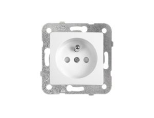 LINNERA S Gniazdo z/u z przesłonami styków biały 91440045