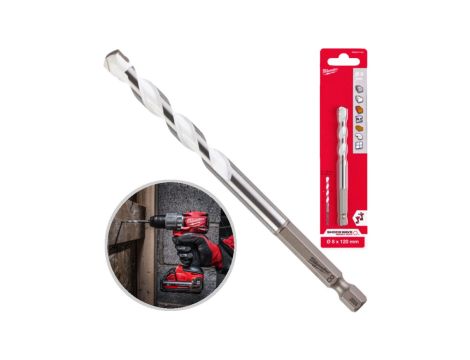 Wiertło uniwersalne 8x60/120mm 1/4 HEX MILWAUKEE