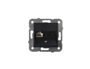 Panasonic NOVELLA Gniazdo 1xRJ45 komputerowe kat. 5e czarne 92105532M