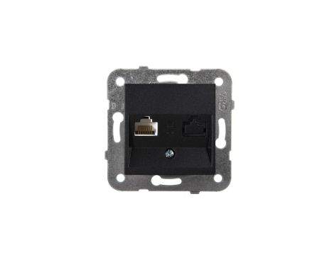 Panasonic NOVELLA Gniazdo 1xRJ45 komputerowe kat. 5e czarne 92105532M