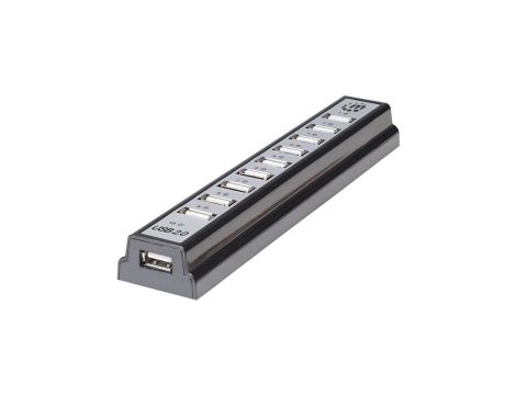 10-Portowy Aktywny HUB USB 2.0 Rozdzielacz 10x USB-A