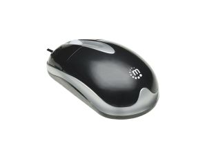 Mysz Optyczna PS2 1000dpi Czarna Manhattan MH3