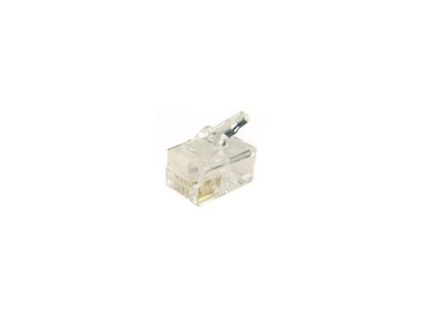Wtyk Telefoniczny Rj11 6P/4C Op. 10 Szt IWP-6P4C-1