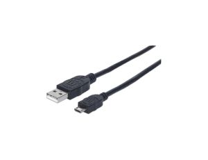 Kabel USB A-MicroB M/M 3,0m USB2.0 Hi-Speed biały 325684