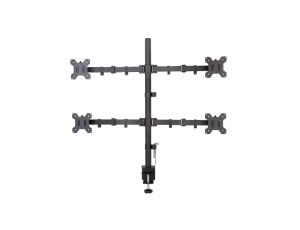 Uchwyt biurkowy poczwórny monitor LED/LCD 13-27 Cali 40Kg Czarny ICA-LCD 382-Q