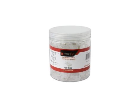 Wtyk modularny RJ45 8P8C Cat5E UTP Na Drut Słoik 100 Sztuk IWP-JAR-C5RTY