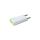Sieciowa Ładowarka 100-240V - USB 5V 1A Slim Biało-Zielona