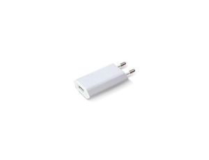 Sieciowa Ładowarka 100-240V - USB 5V 1A Slim Biała