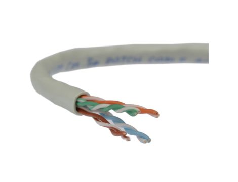 Kabel UTP kat.5e U/UTP 4x2x0,58 linka szara Telegärtner /100m/