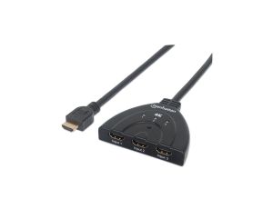 Trójportowy Przełącznik HDMI 3X1 4K zasilanie USB 207874