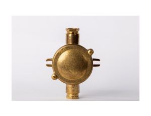 Mosiężna puszka rozgałęźna, natynkowa - 2 wyjścia AN3/2