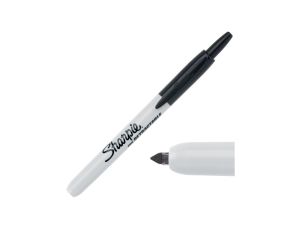 Automatyczny wysuwany Marker permanentny czarny 1,0mm Sharpie RT