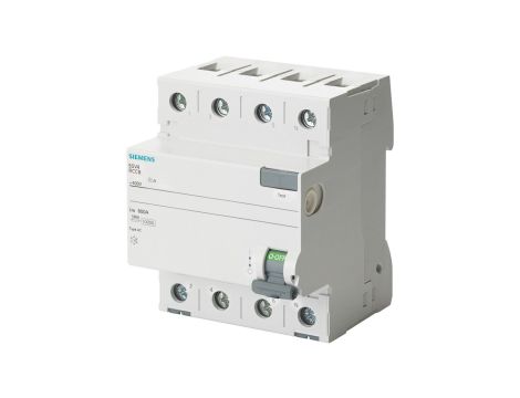 Wyłącznik różnicowoprądowy 4P 25A 0,1A typ AC 5SV4442-0