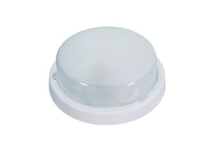 Oprawa STAR, E27, 100W, biała-polipropylen, klosz matowy-szkło, IP44 A2220-M