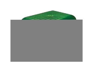 Oprawa SKOŚNA-7041S, E27, 25W 60W, biała-bakelit, klosz zielony-poliwęglan, IP54, IK10, oprawa sygnalizacyjna A1300-P4