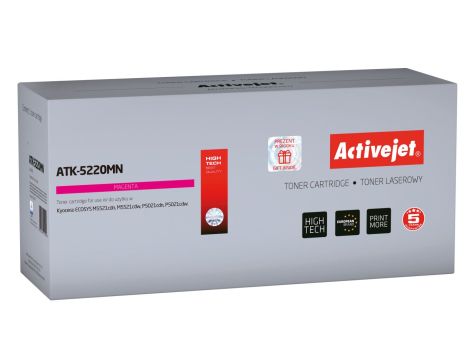 Toner Activejet ATK-5220MN (zamiennik Kyocera TK-5220M Supreme 1200 stron czerwony)