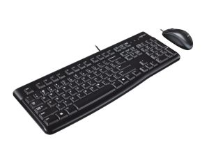 Zestaw klawiatura + mysz Logitech MK120 920-002562 (membranowa USB 2.0 (US) kolor czarny optyczna 1000 DPI)