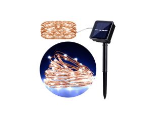 Solarna lampa ogrodowa ozdobna 100 LED 10m 600mAh GreenBlue GB164