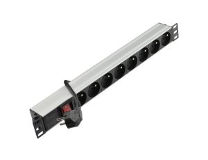 Listwa zasilająca RACK 19 1U 8 gniazd z wyłącznikiem NEKU 3m
