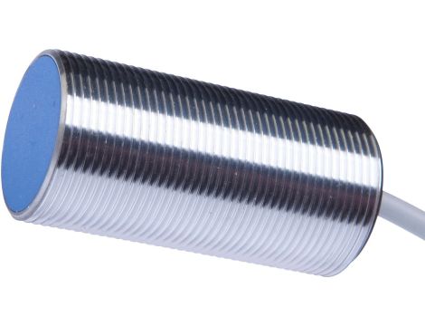 Czujnik indukcyjny M30x1,5 dł: 60mm quasi-zabudowany Sn 22mm 10-30VDC PNP NO kabel 2m IP67 IB300106