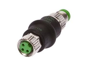 Złącze M8 proste żeńskie 3-PIN M8 proste męskie 4-PIN 24V -25-85 stC IP67 VK000038