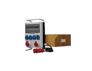 Rozdzielnica budowlana na stojaku z kablem TD-S/FI SKHU 2x16A 4x230V Schuko Doktorvolt 0168