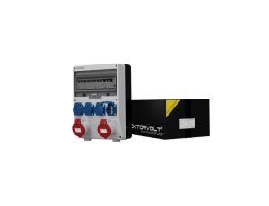 Rozdzielnica budowlana TD-S/FI 2x32A 4x230V Schuko Doktorvolt 2190