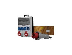 Rozdzielnica budowlana z kablem TD-S/FI SKH 2x32A 4x230V Schuko Doktorvolt 0021