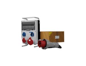 Rozdzielnica budowlana na stojaku z kablem TD-S/FI SKHU 63A 16A 2x230V Schuko Doktorvolt 0304