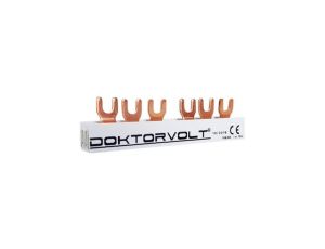 Szyna łączeniowa grzebieniowa PS/G 3-fazowa 6-modułowa 12mm2 80A Doktorvolt 2070