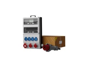 Rozdzielnica budowlana z licznikiem i kablem eXT-S/FI 32A 2x16A 4x230V SKH Schuko Mennekes Doktorvolt 2315