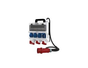 Rozdzielnica budowlana z kablem TR-S SKH 32A 2x16A 4x230V Schuko 4753