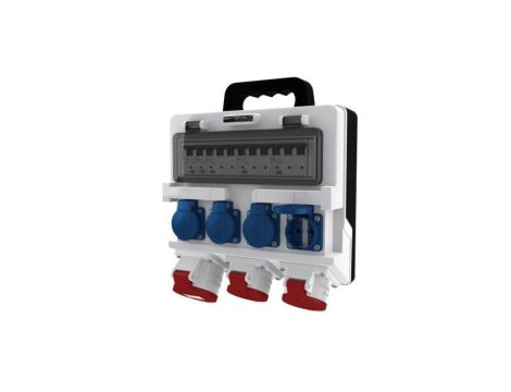 Rozdzielnica budowlana TR-S 32A 2x16A 4x230V Schuko Mennekes Doktorvolt 2926