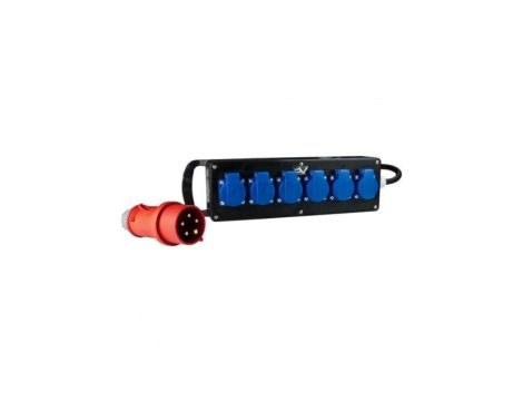 Rozdzielacz gumowy Listwa gumowa 6x230V Wtyczka 16A 400V 2506