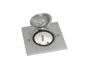 FLOOR BOX puszka podłogowa INOX gniazdo podłogowe z/u IP44