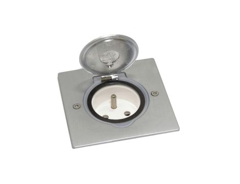FLOOR BOX puszka podłogowa INOX gniazdo podłogowe z/u IP44