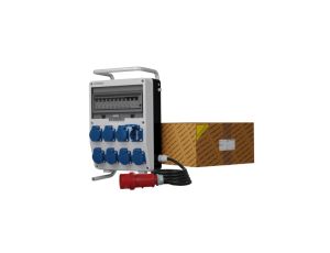 Rozdzielnica budowlana na stojaku z kablem TD-S/FI SKHU 8x230V Schuko Doktorvolt 0342