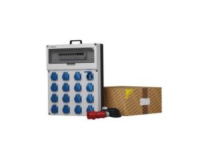 Rozdzielnica budowlana z kablem GR-S/FI SKH 16x230V Schuko Mennekes Doktorvolt 0625