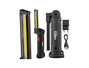 Lampa warsztatowa akumulatorowa 200lm COB + latarka 99-041