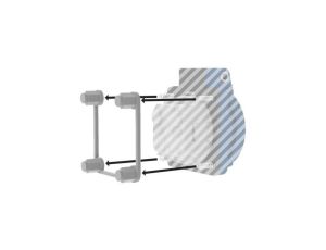 Ramka mocująca dla gniazd tablicowych 230V Doktorvolt 38x38mm 1370