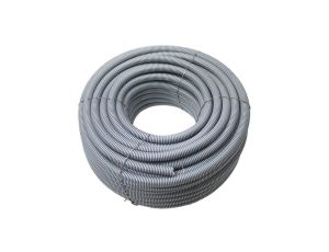 Rura karbowana z pilotem 25mm szary PVC PIL/50 M/320N 25/19 peszel 50mb (ROLKA) Elektroplast Stróża