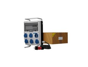 Rozdzielnica budowlana na stojaku z kablem TD-S/FI SKHU 6x230V Schuko Doktorvolt 9351
