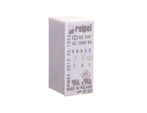 Przekaźnik miniaturowy 2P 24V DC PCB w obudowie RM84-2012-25-1024 600344